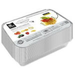 Envase de aluminio 20,4 x 11,4 x 5,5 cm