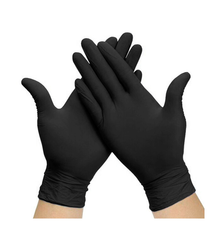 GUANTES DE NITRILO NEGRO